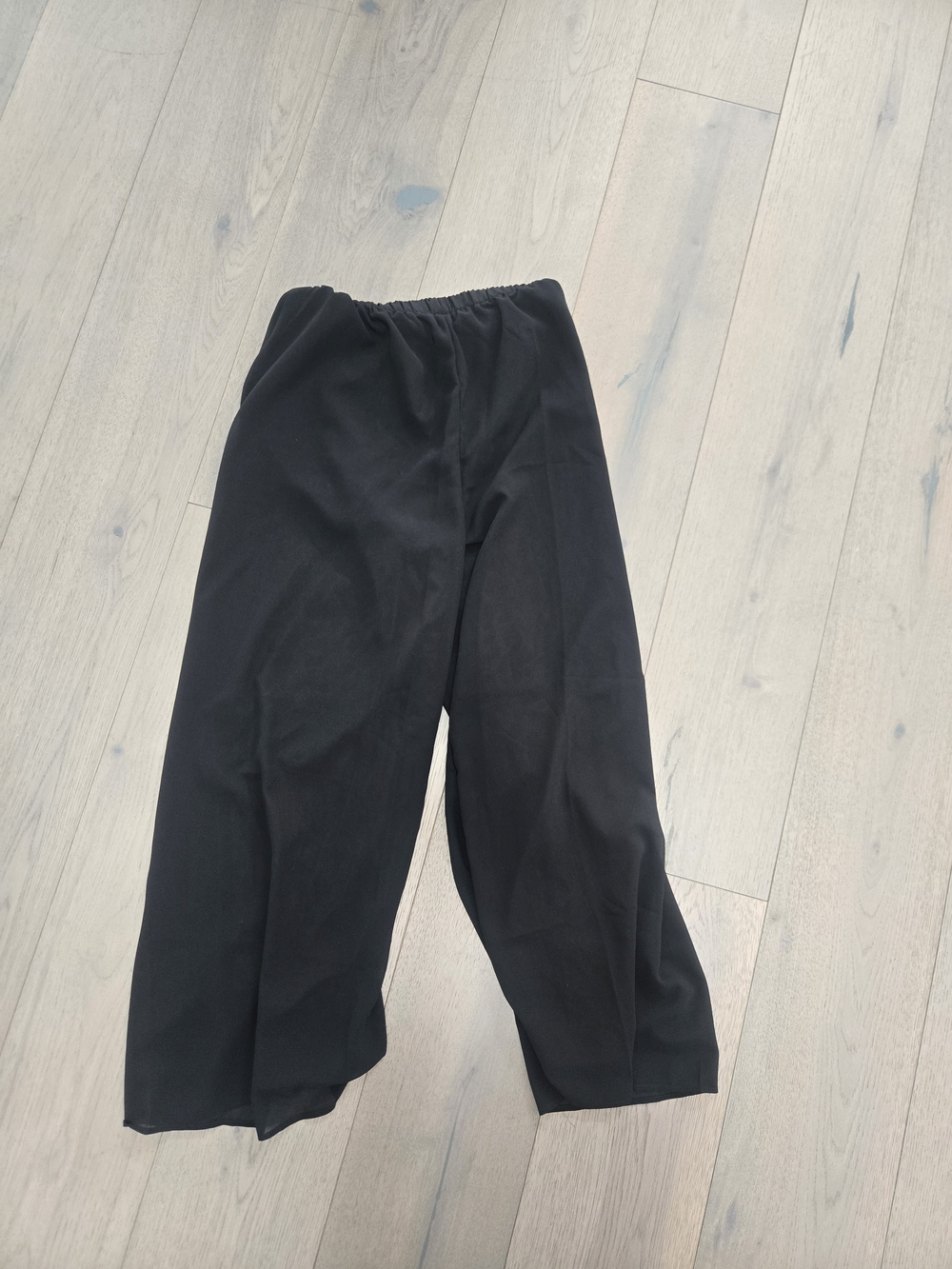 Women's Solid Color Casual Loose Elastic Waist Wide Leg Pants